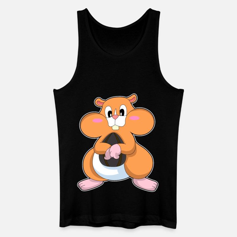 Hamster aux noix - Débardeur bio Homme - noir