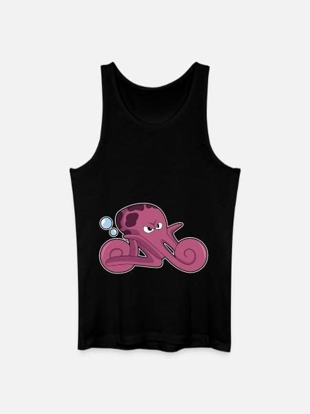 Octopus Motorcycle - Men’s Organic Tank Top - black