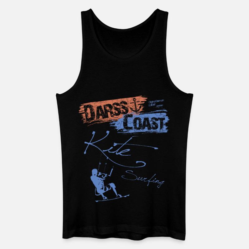 DarssCoast - Kite Surfing - Männer Bio Tank Top - Schwarz