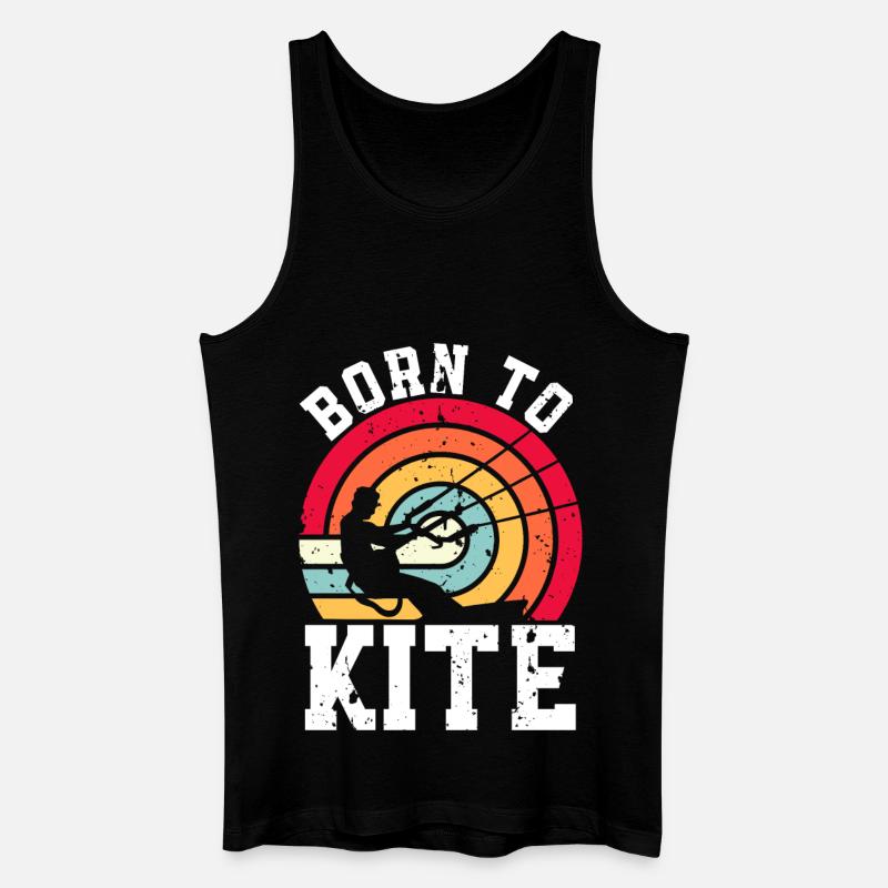 Kitesurfen Kitesurf Kitesurfer Kiteboard - Männer Bio Tank Top - Schwarz