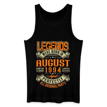 1994 August Geburtstag Legende - Männer Bio Tank Top - Schwarz - Vorne
