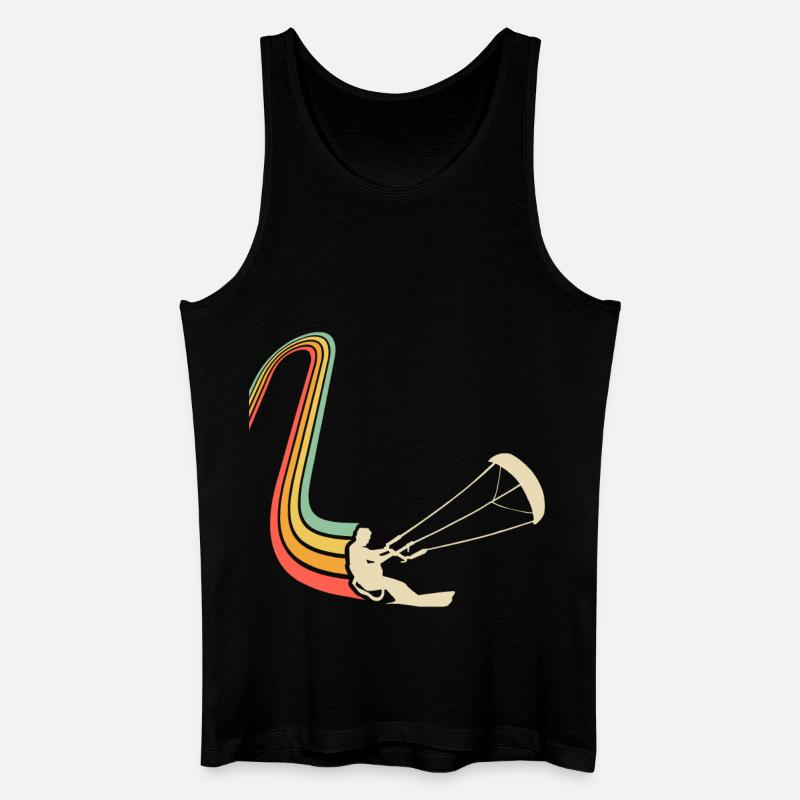 Kitesurfen Kitesurf Kitesurfer Kiteboard - Männer Bio Tank Top - Schwarz