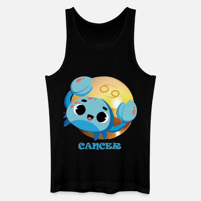Sternzeichenkrebs - Männer Bio Tank Top - Schwarz