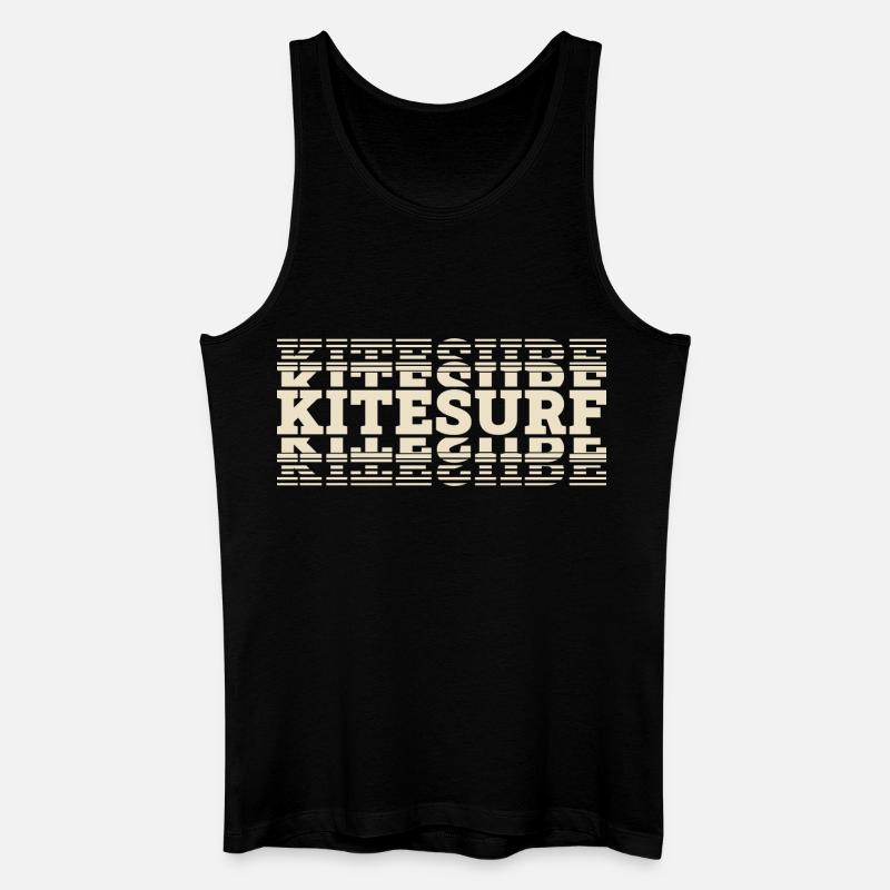 Kitesurfen Kitesurf Kitesurfer Kiteboard - Männer Bio Tank Top - Schwarz