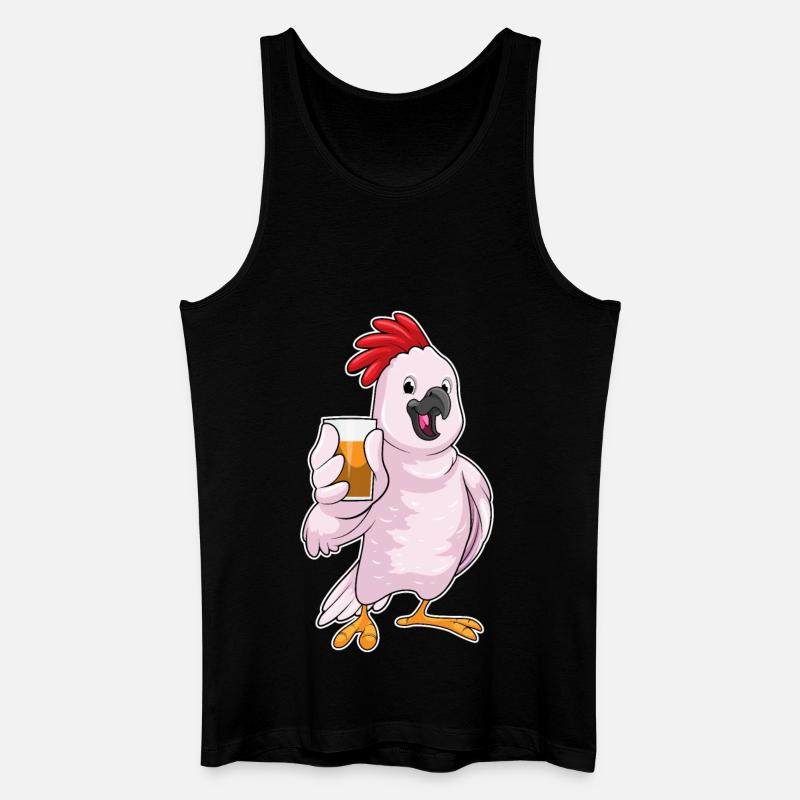 Papagei Saft - Männer Bio Tank Top - Schwarz