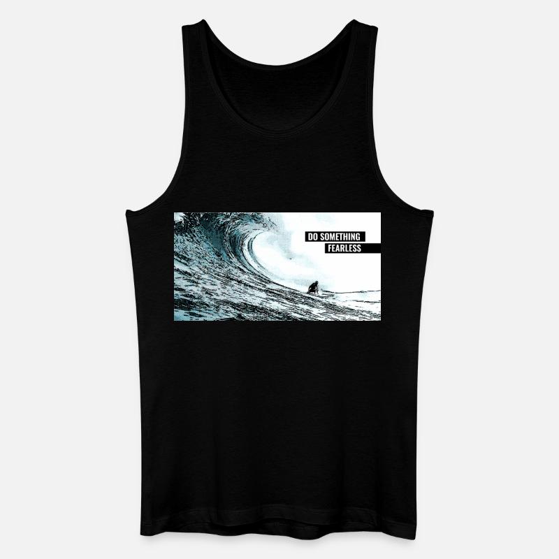 Do Something Fearless – Neues wagen - Männer Bio Tank Top - Schwarz