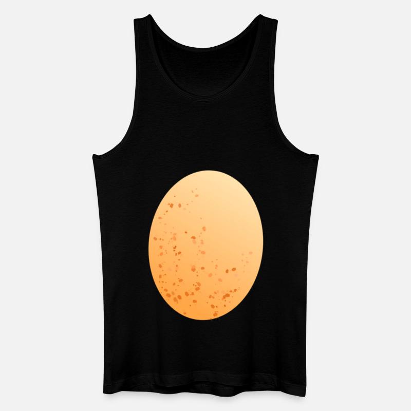 Ei Hühnerei - Männer Bio Tank Top - Schwarz