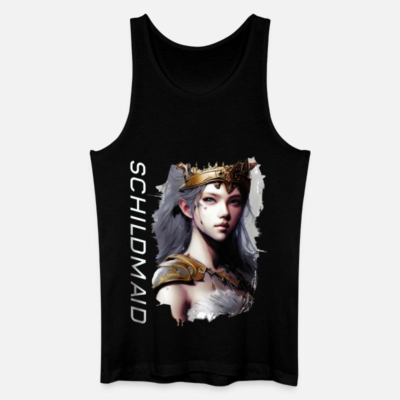 Schildmaid Manga Artwork - Männer Bio Tank Top - Schwarz