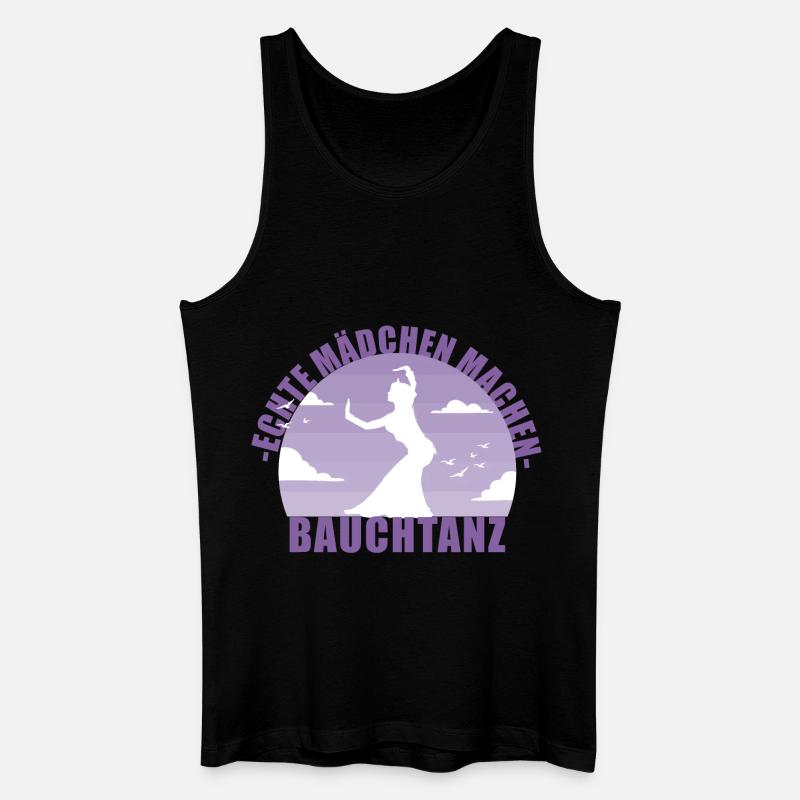 Bauchtänzerin . Echte Mädchen machen Bauchtanz - Männer Bio Tank Top - Schwarz