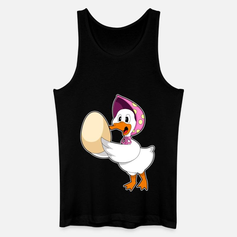 Oeuf de canard - Débardeur bio Homme - noir