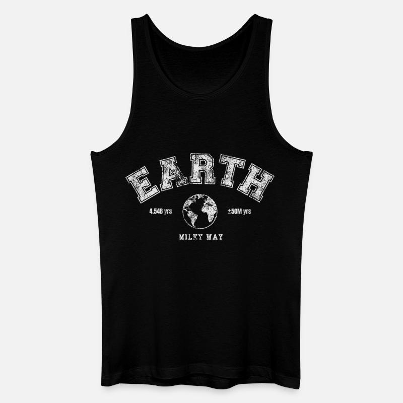 Earth Day - Männer Bio Tank Top - Schwarz