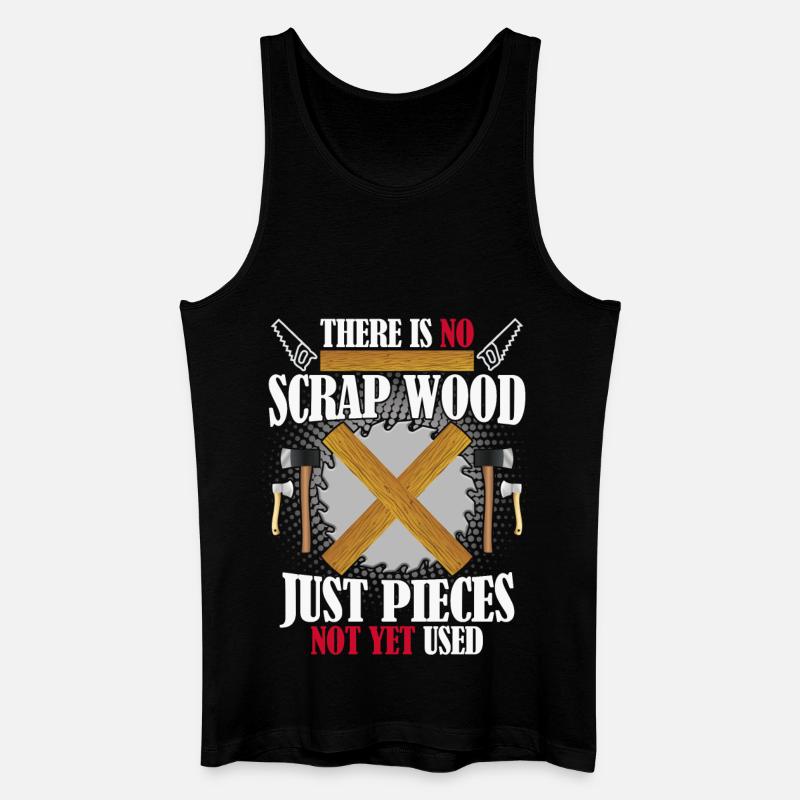 Lustiger Zimmermann Handwerker Spruch - Männer Bio Tank Top - Schwarz