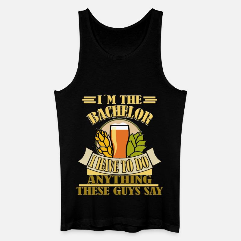 Junggesellen Bräutigam Bachelor Party - Männer Bio Tank Top - Schwarz