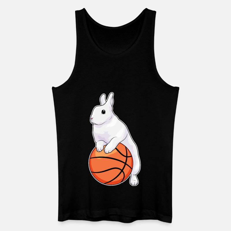 Lapin Basketteur Basketteur - Débardeur bio Homme - noir