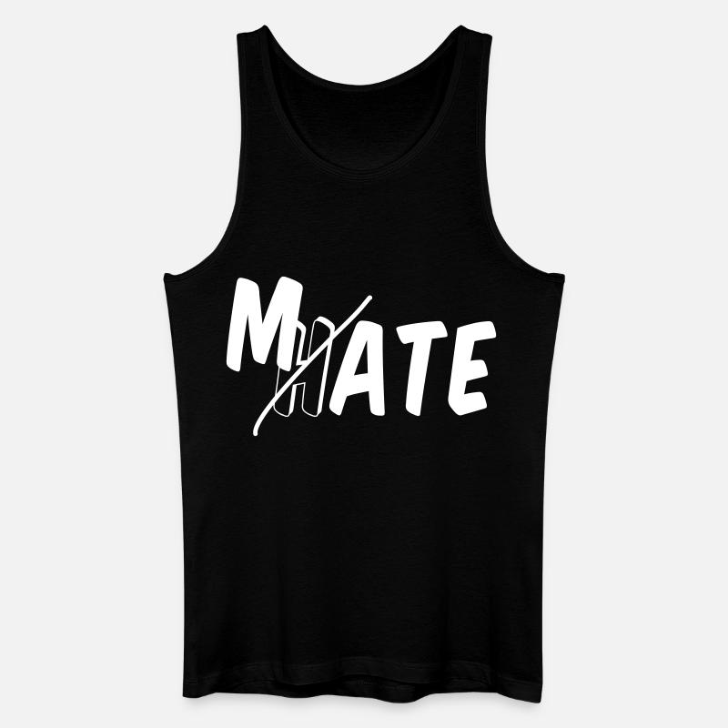 Mate - ne déteste pas - Débardeur bio Homme - noir