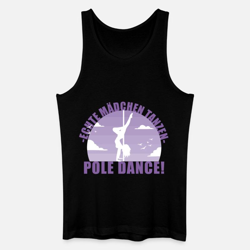 Echte Mädchentanzen Pole Dance! Geschenk - Männer Bio Tank Top - Schwarz