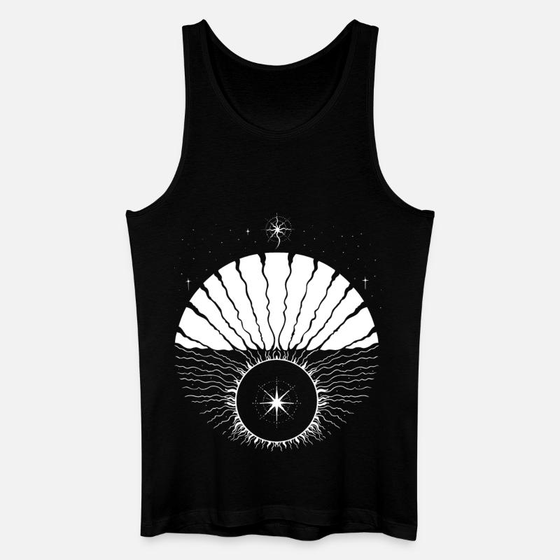 Wintersonnenwende Julmond Yule - Männer Bio Tank Top - Schwarz