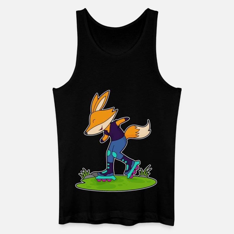 Fuchs Inline skating Inline skates - Männer Bio Tank Top - Schwarz