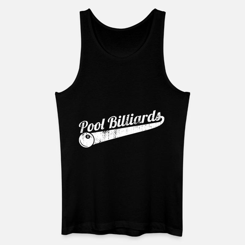 Pool-Billard - Männer Bio Tank Top - Schwarz