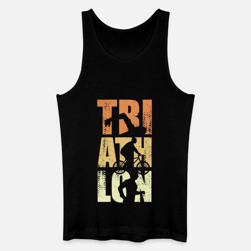 Lustiges Triathlon Event - Männer Bio Tank Top - Schwarz