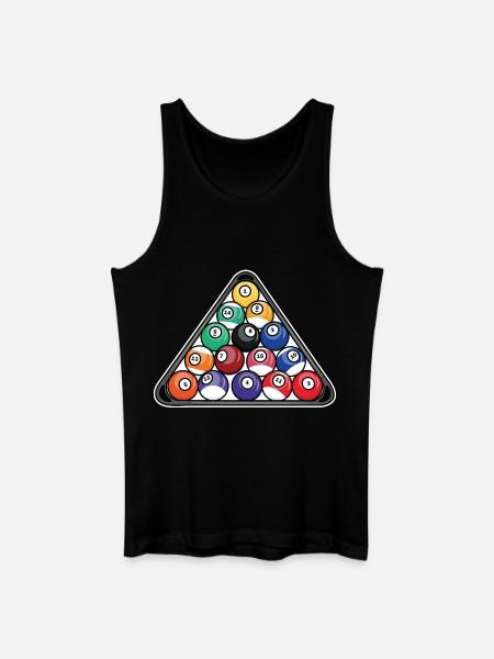 Triangle de billard - Débardeur bio Homme - noir