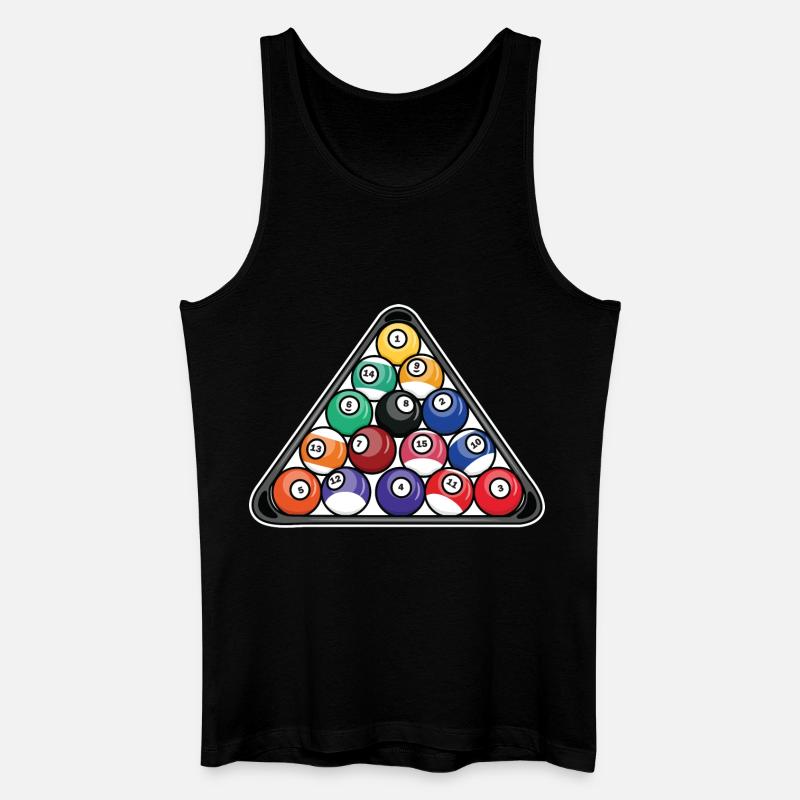 Triangle de billard - Débardeur bio Homme - noir