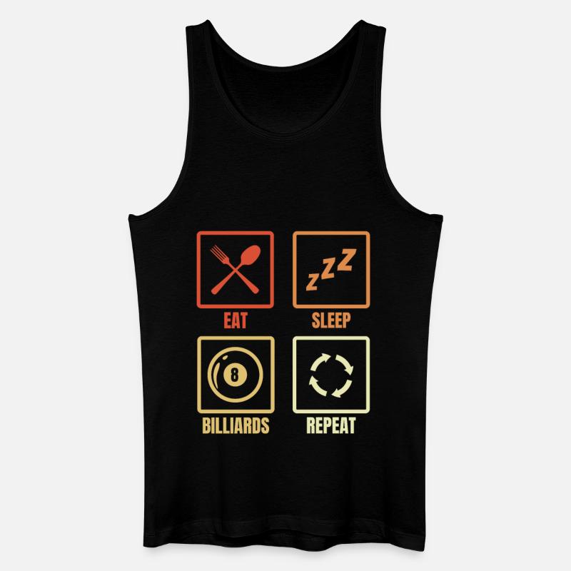 Billardspieler Routine - Männer Bio Tank Top - Schwarz