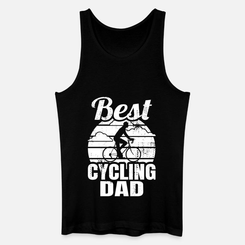 Best Cycling Dad - Männer Bio Tank Top - Schwarz