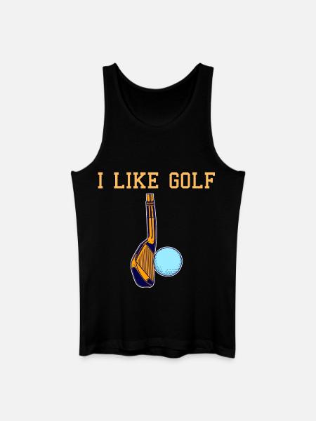 Golf Liebe - Männer Bio Tank Top - Schwarz