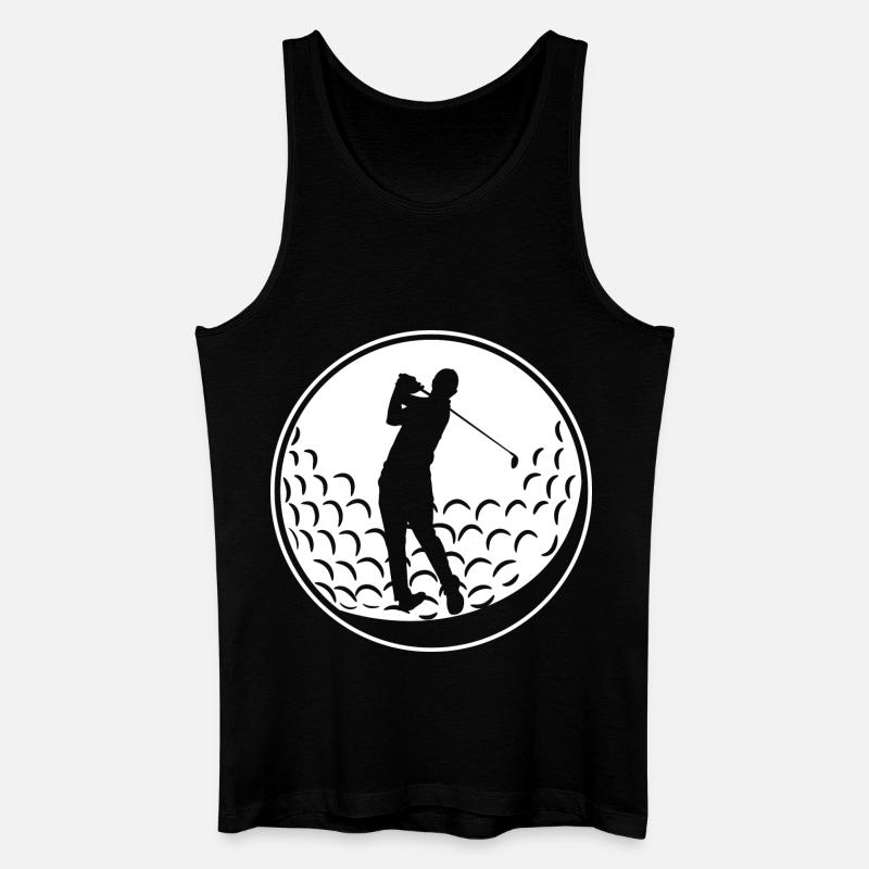 Golfball - Männer Bio Tank Top - Schwarz