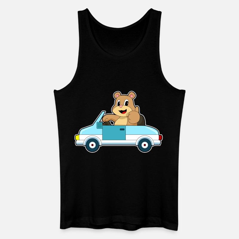 Bär Auto - Männer Bio Tank Top - Schwarz