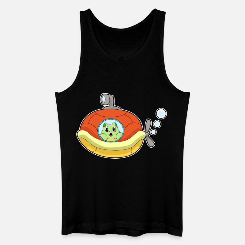 Schildkröte U-Boot - Männer Bio Tank Top - Schwarz