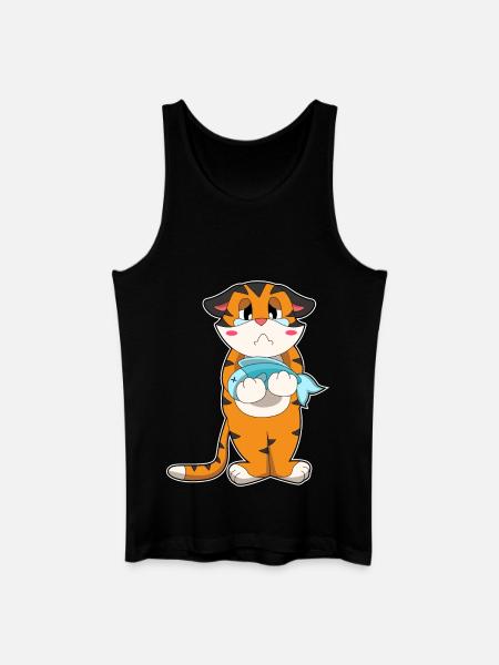 Tiger Fish - Men’s Organic Tank Top - black