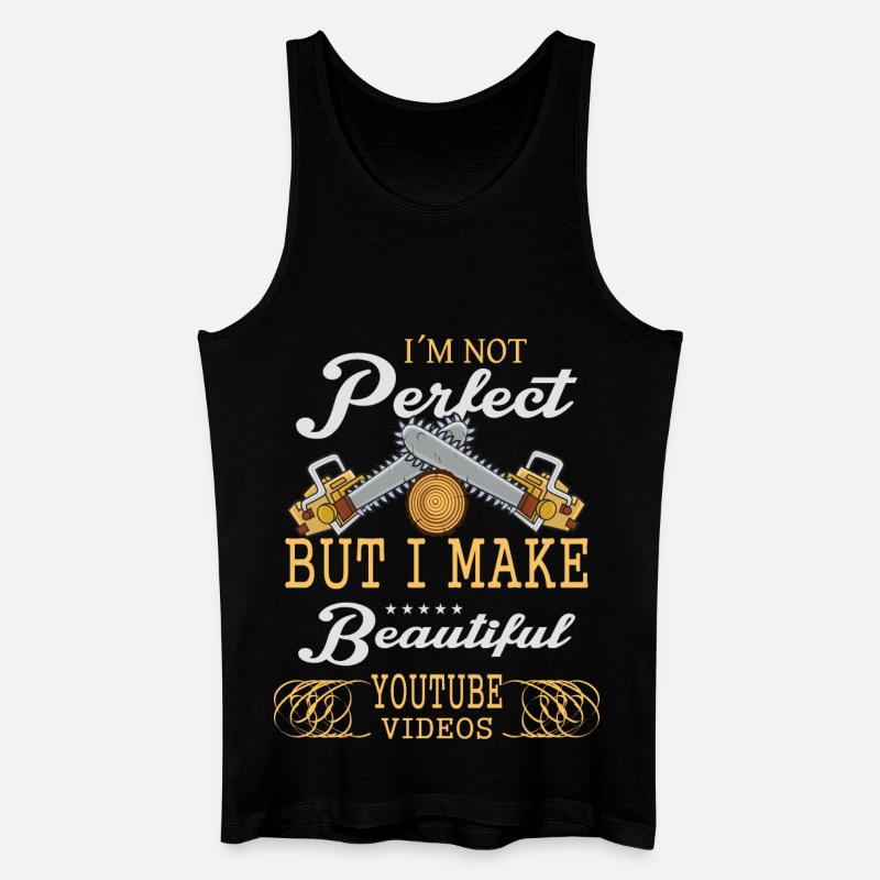 Ich bin nicht Perfekt, aber - Männer Bio Tank Top - Schwarz