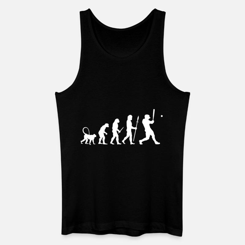 Évolution du baseball - Débardeur bio Homme - noir