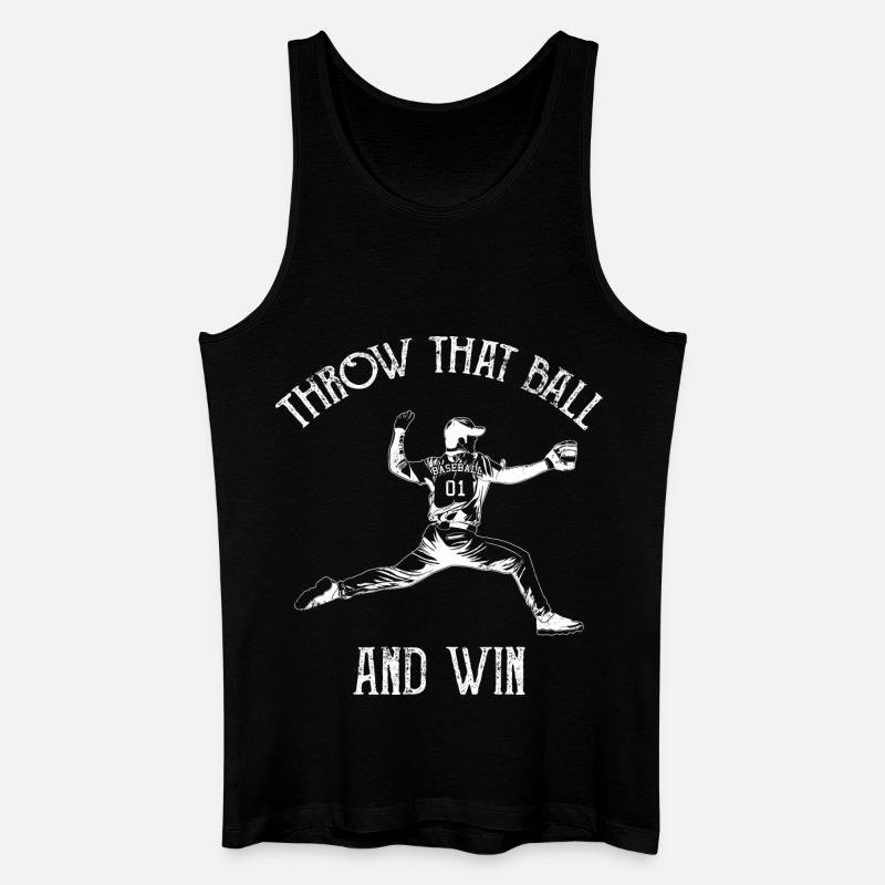 Pitcher - Männer Bio Tank Top - Schwarz