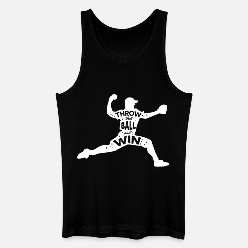 Baseball Spruch - Männer Bio Tank Top - Schwarz