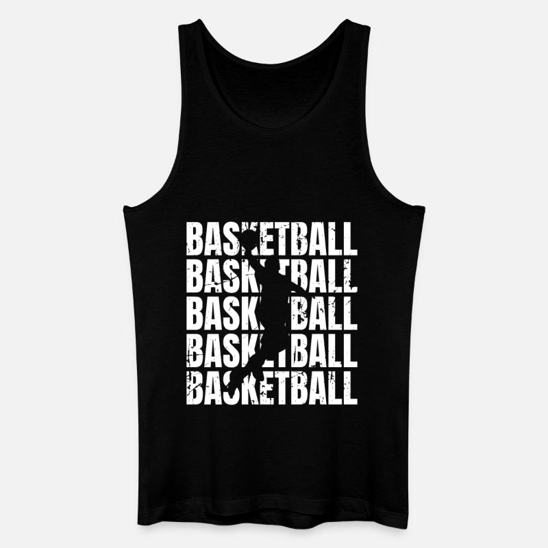Basketball - Männer Bio Tank Top - Schwarz