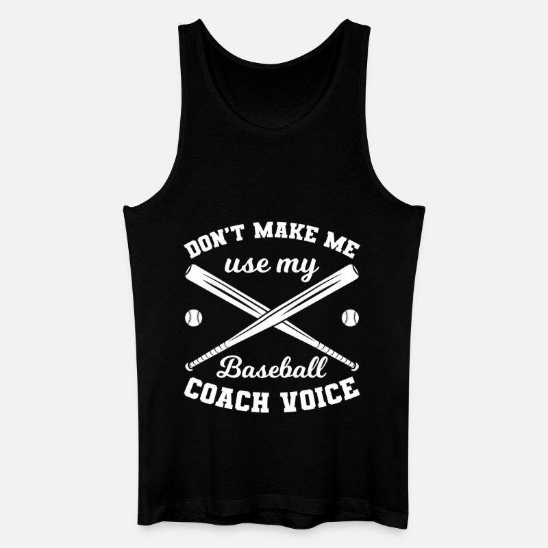 Baseball Coach - Männer Bio Tank Top - Schwarz