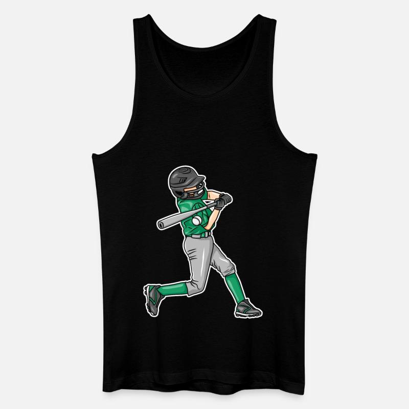 Baseball Jungs - Männer Bio Tank Top - Schwarz