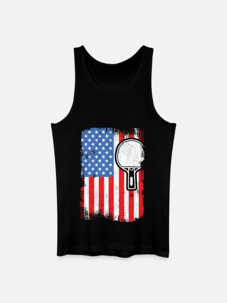 4 July Table tennis - Men’s Organic Tank Top - black