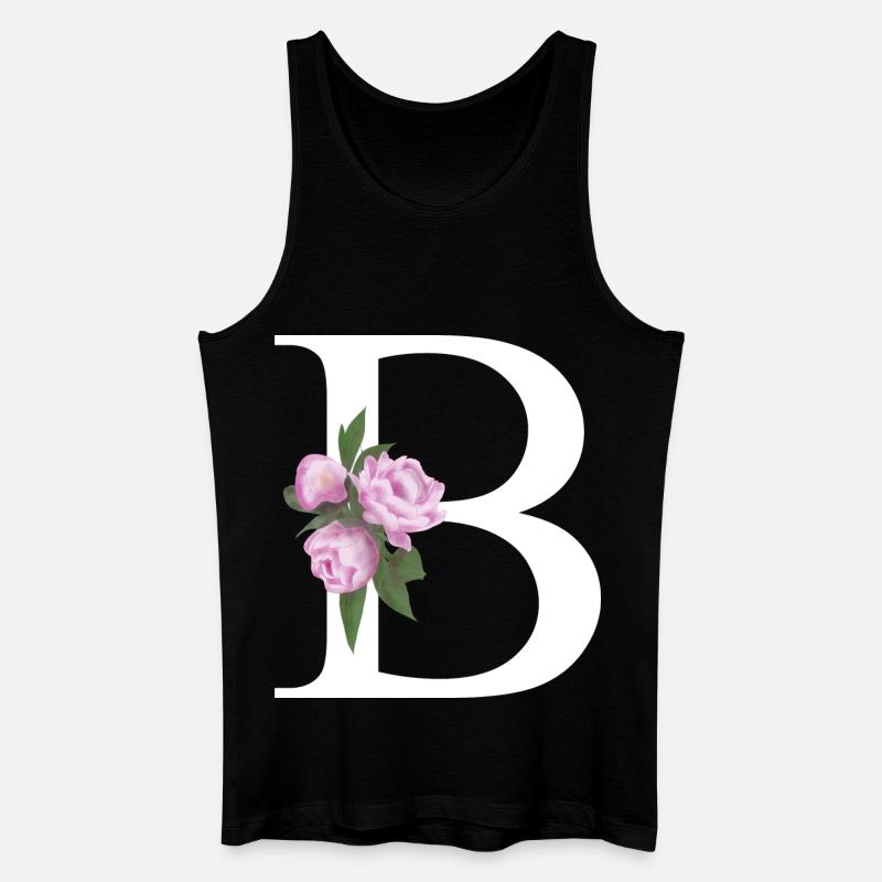 B - Männer Bio Tank Top - Schwarz