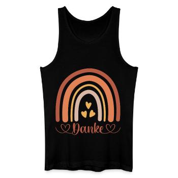 Danke  - Männer Bio Tank Top - Schwarz - Vorne