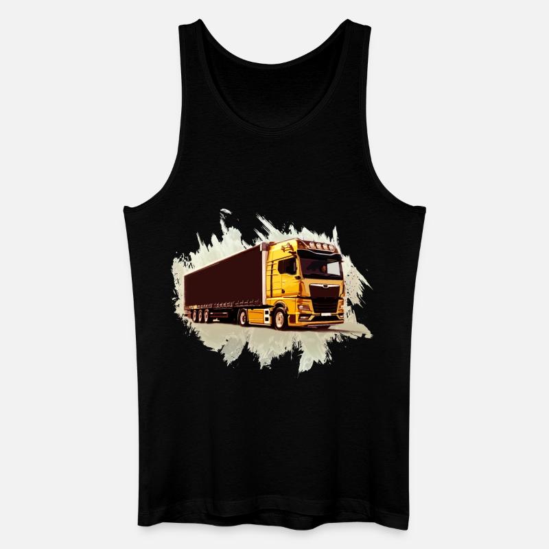 LKW - Männer Bio Tank Top - Schwarz