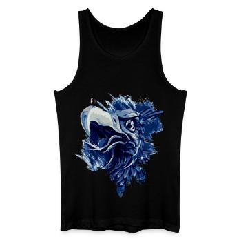 Greif en bleu blanc Rostock - Débardeur bio Homme - noir - Devant