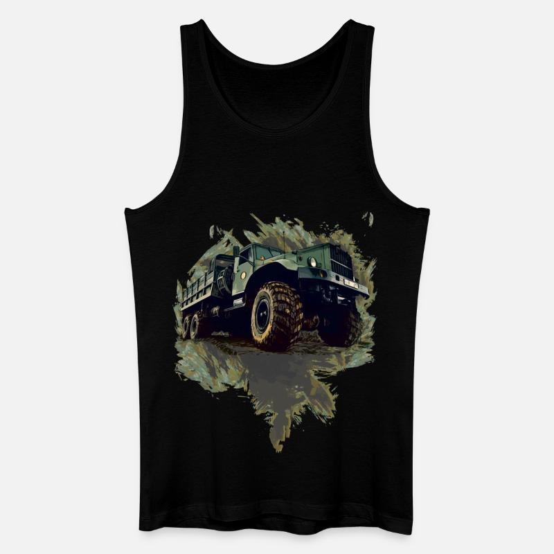 Kraz LKW - Männer Bio Tank Top - Schwarz