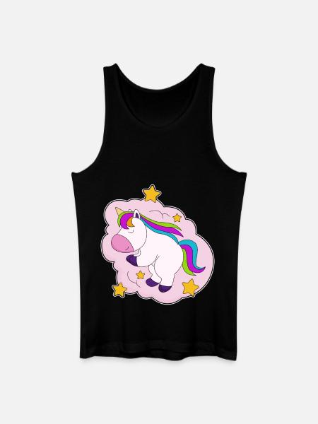 Unicorn Clouds - Men’s Organic Tank Top - black