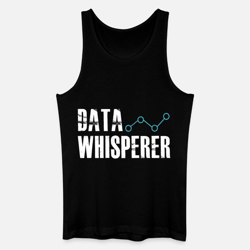 Datenflüsterer, wissenschaftlicher Analyst, Softwareentwickler - Männer Bio Tank Top - Schwarz