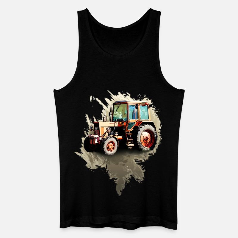 Belarus MTZ 82 Traktor - Männer Bio Tank Top - Schwarz