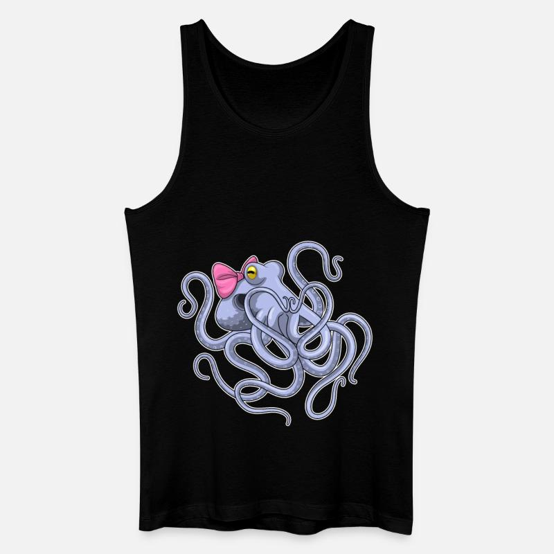 Octopus Loop - Men’s Organic Tank Top - black